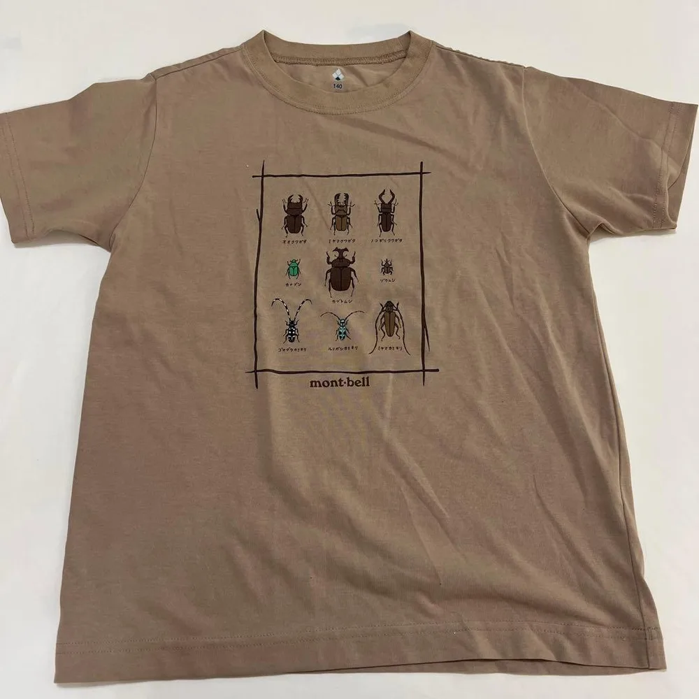 mont-bell キッズ Tシャツ 140 昆虫柄