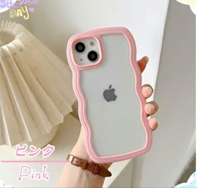 iPhone17e/16e 用 ウェーブデザインケース ピンク