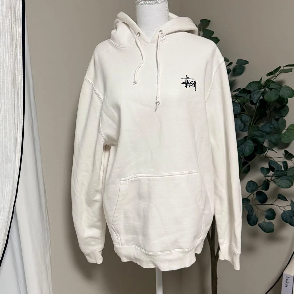 STUSSY ステューシー パーカー ホワイト L
