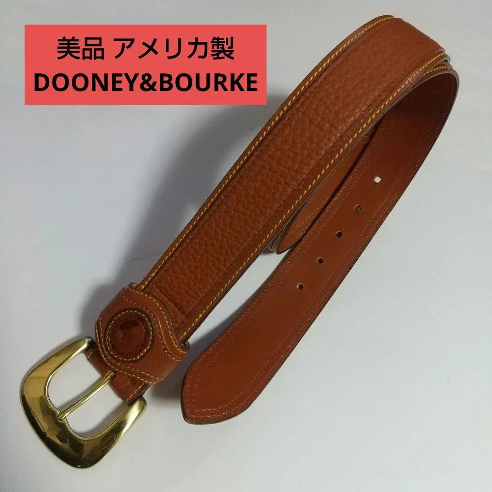 美品 DOONEY&BOURKE アメリカ製 ベルト ブラウン