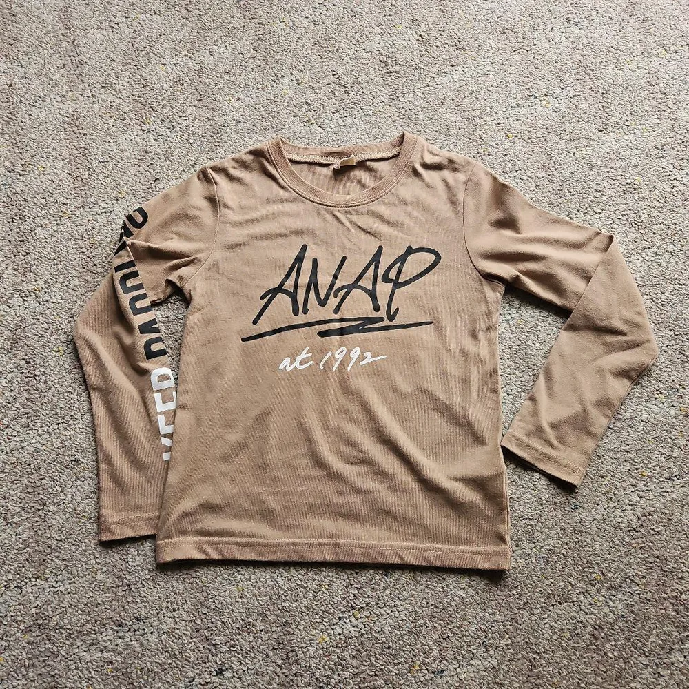 ANAP Kids 長袖カットソー ベージュ L