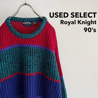 古着 1990s “Royal Knight” Rough Gauge Knit
