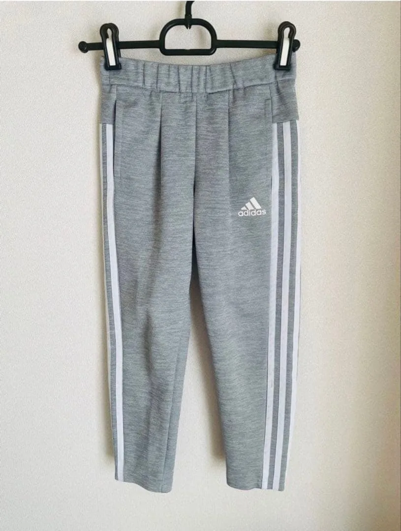 adidas キッズ ジャージ パンツ 120cm グレー