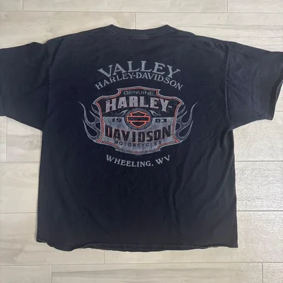 Harley-Davidson Tシャツ ブラック ポケット付