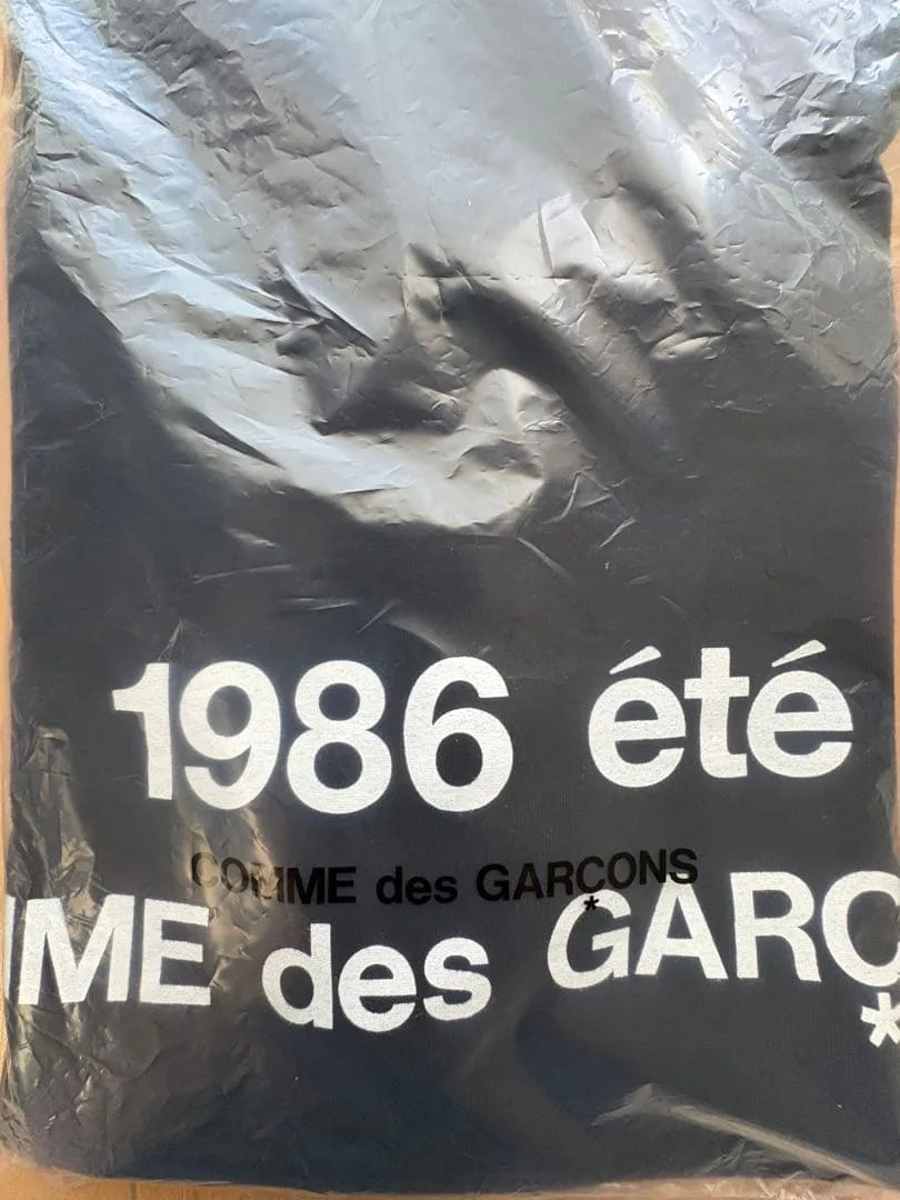 COMME des GARCONS 1986 été Tシャツ 黒 L