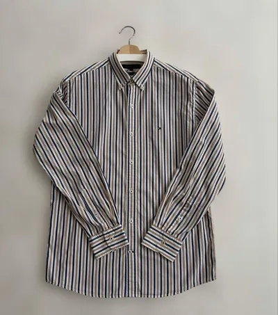 TOMMY HILFIGER ストライプ ボタンダウンシャツ M 綿100%