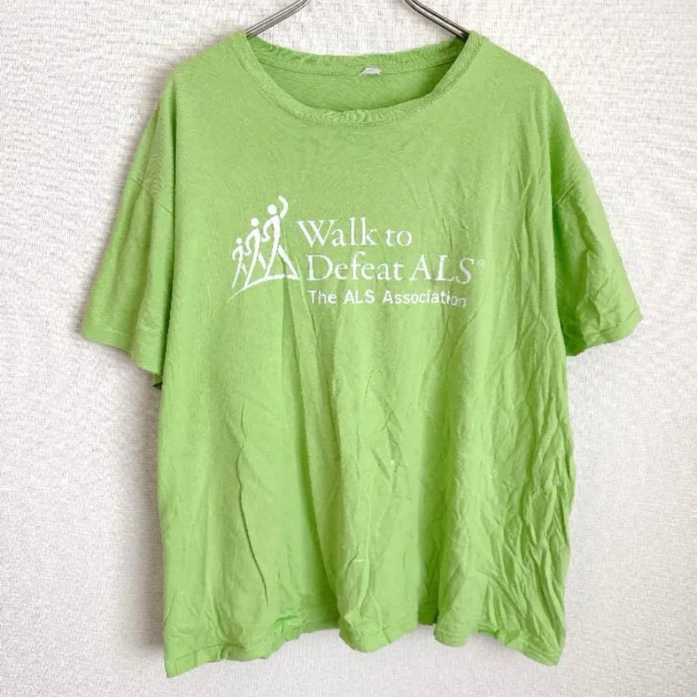 キーヤ Tシャツ クルーネック 半袖 ライトグリーン XL 緑 綿 シンプル