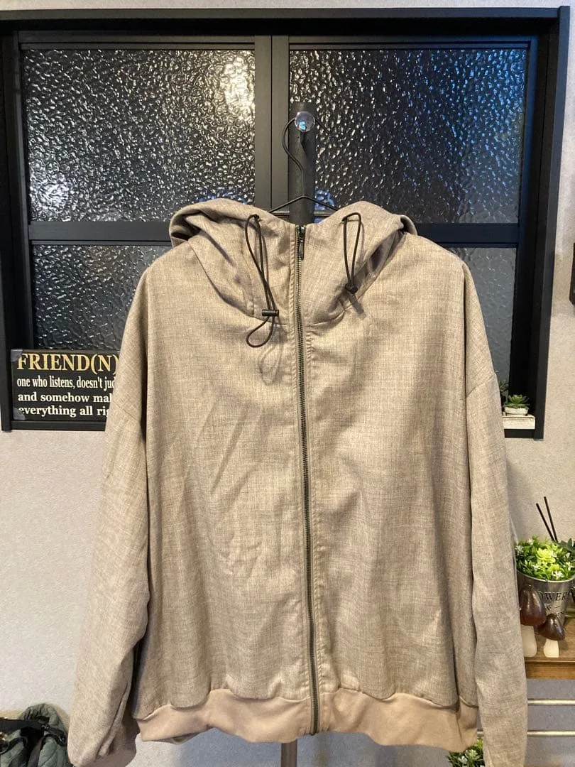 【美品】Casper John ジップアップ フードブルゾン XXL相当