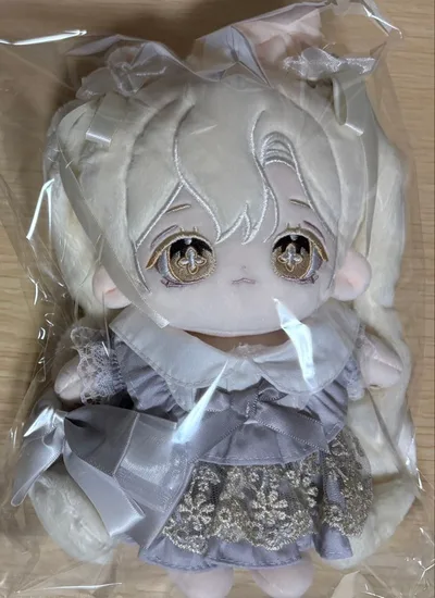 無属性ぬいぐるみ 20cm ドレス付き リボン有り 洋服