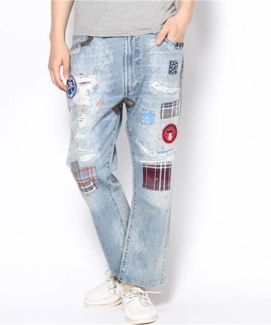 levi's 505 W32 L32 赤耳 ワッペン デニム