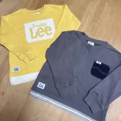 Buddy Lee リー 長袖 トレーナー イエロー グレー レイヤード 110