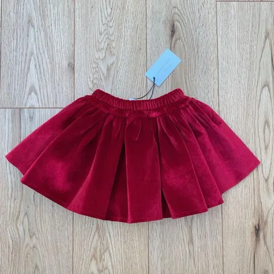 Wonny Ribbon velvet skirt S