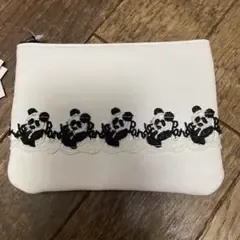 近沢レース ポケットティッシュポーチ パンダ