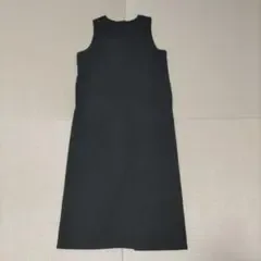 ノースリーブ ロングワンピース ブラック