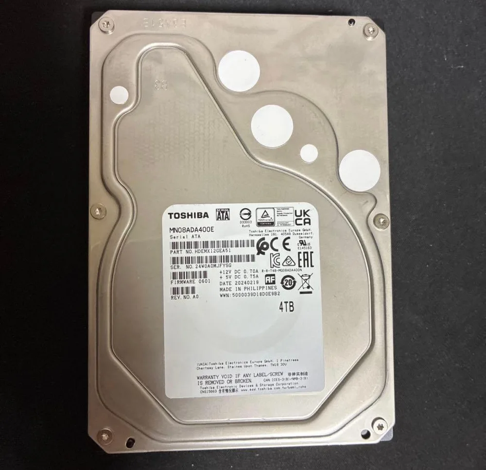 4TB HDD TOSHIBA MN08ADA400E 動作未確認 5