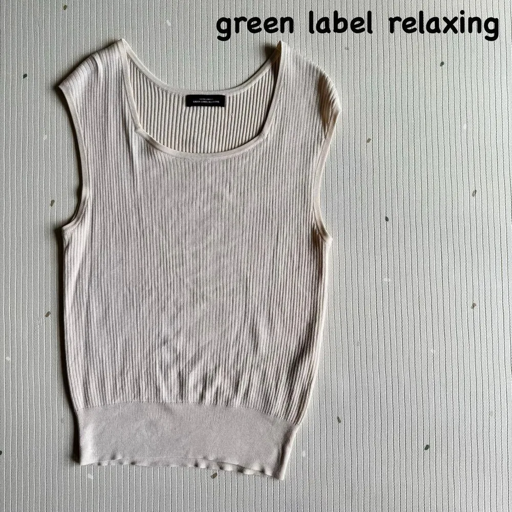 green label relaxing ノースリーブニット