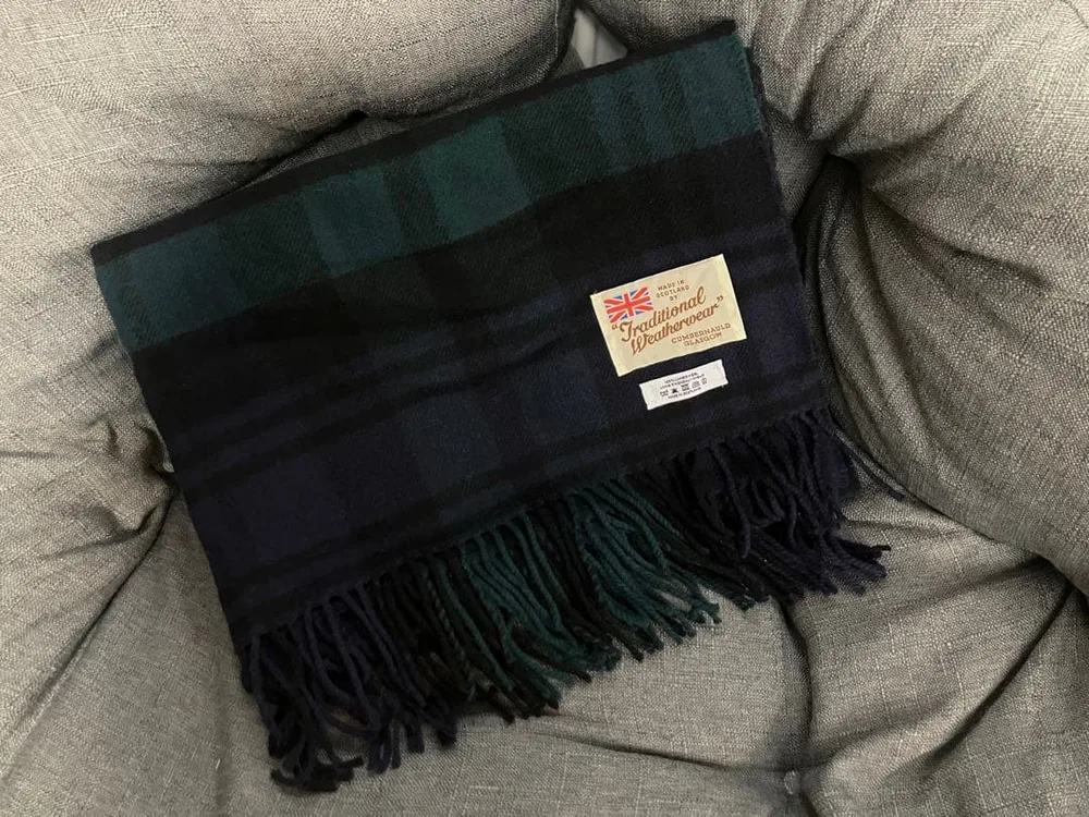 美品traditional whetherwear マフラー ウール100%