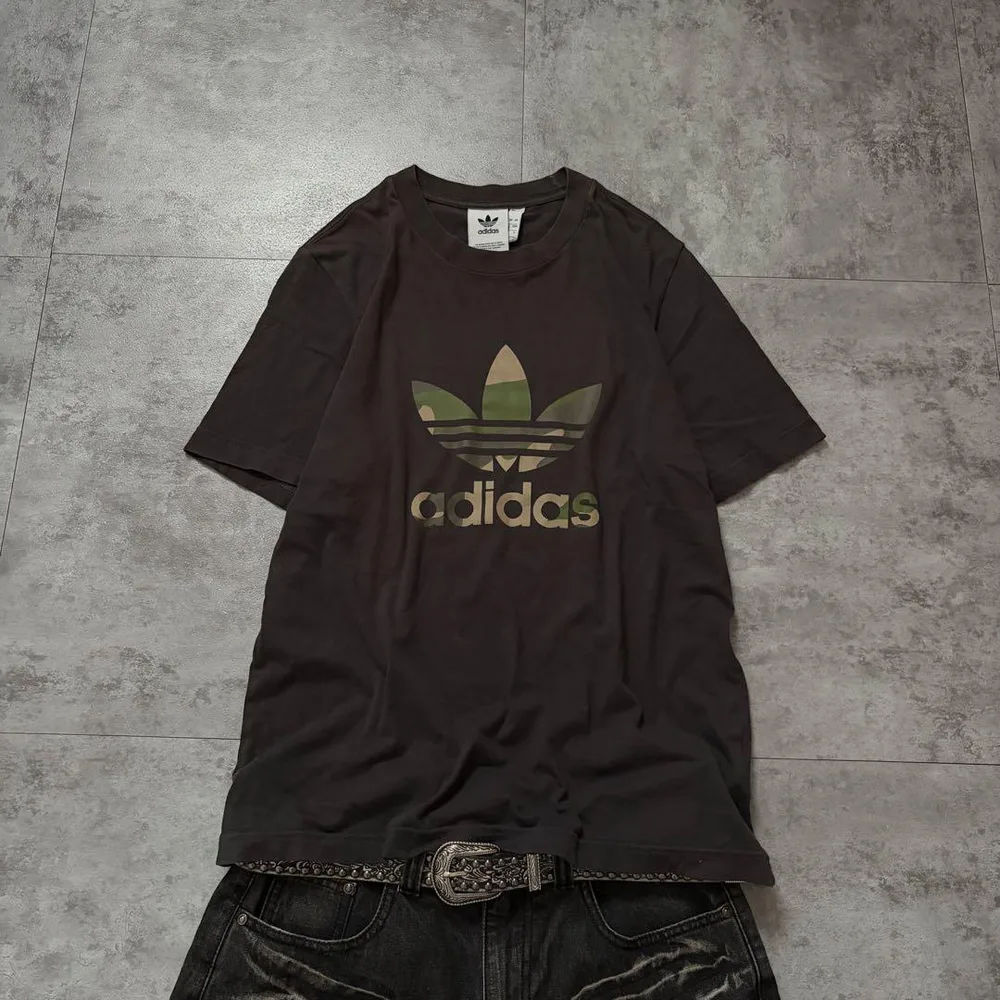 adidas originals カモ柄 トレフォイル s/s tee y2k
