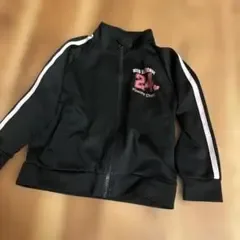 キッズ ジャージ ジップアップジャケット 黒