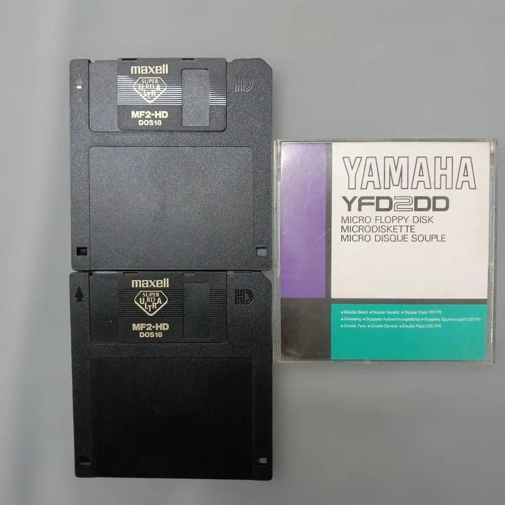 フロッピーディスク 3枚セット maxell YAMAHA