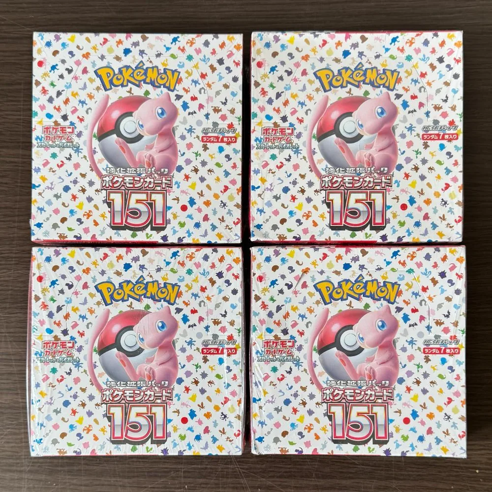 ポケモンカード 151 未開封 BOX 4箱セット 箱 シュリンク ダメージ