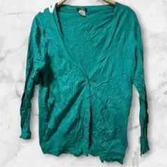 ⭐️1点もの⭐️J.CREW 【M】 ターコイズ カーディガン レディース