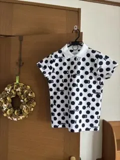 美品 Jack Bunny ジャックバニー ドット柄 ゴルフポロシャツ ウェア