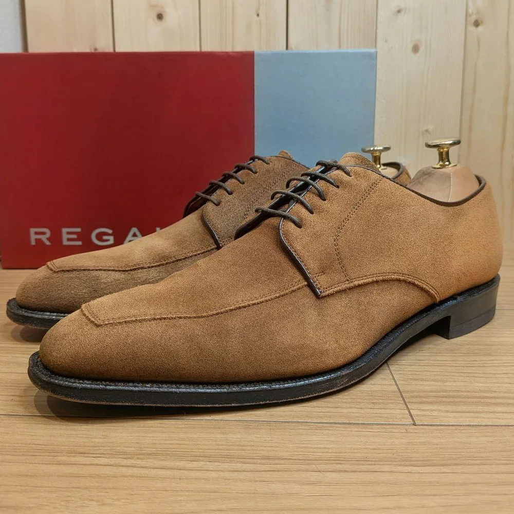 【美品】REGAL W799 スエード Uチップ ブラウン 25.5cm 日本製