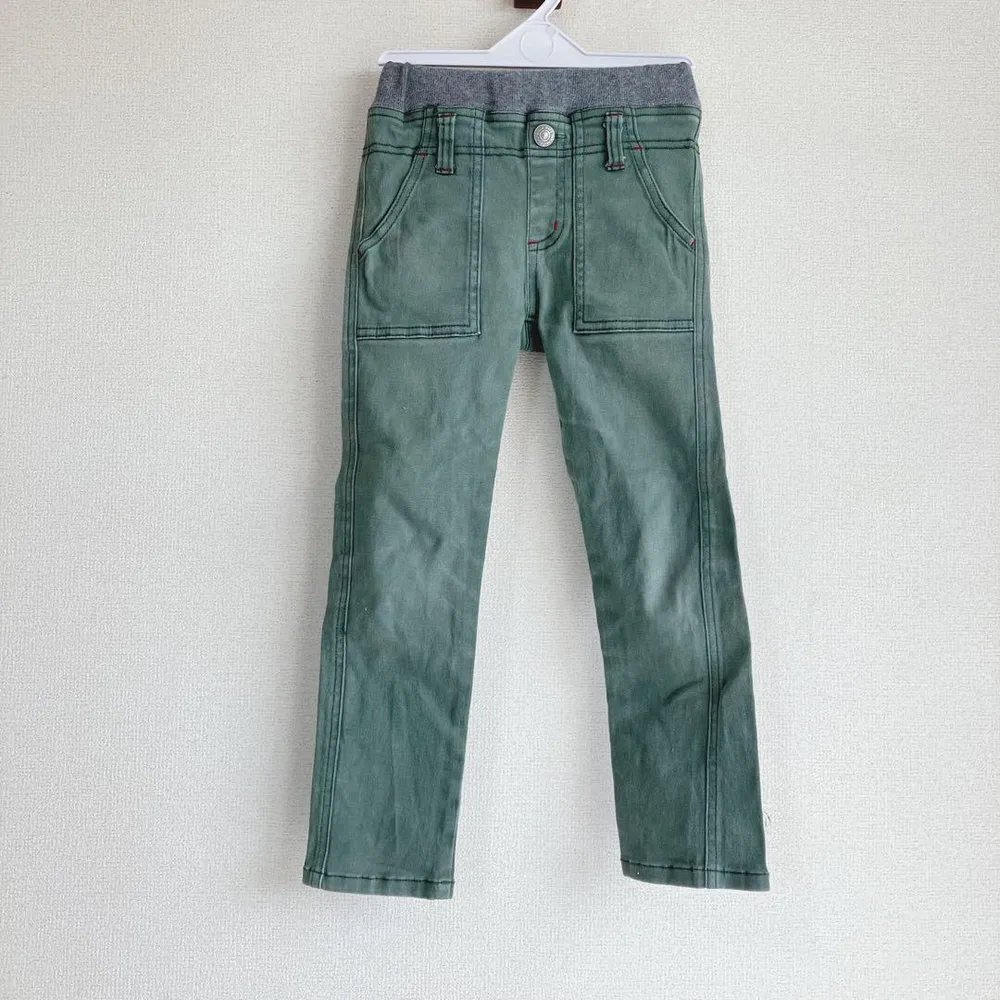 branshes パンツ 120 キッズ グリーン