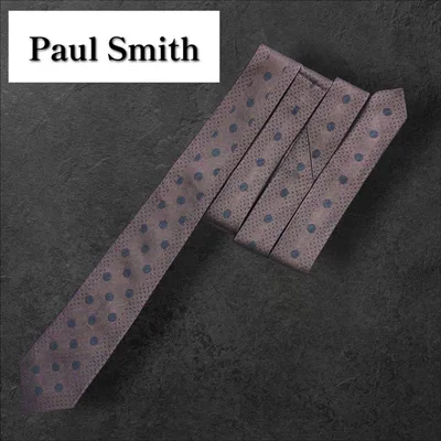 Paul Smith ネクタイ ナロータイ ドット ブラウン メンズ 小物 花柄