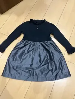 べべ ワンピース ブラック フリル