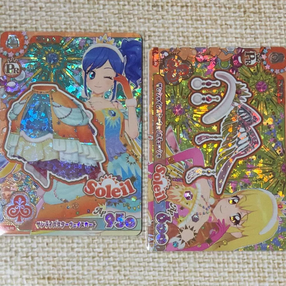 アイカツアンコール カード PR プレミアム ポップ 星宮いちご 霧矢あおい 2