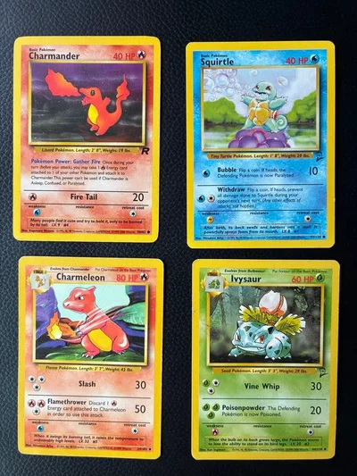 ポケモンカード 旧裏 初版 英語版 4枚セット
