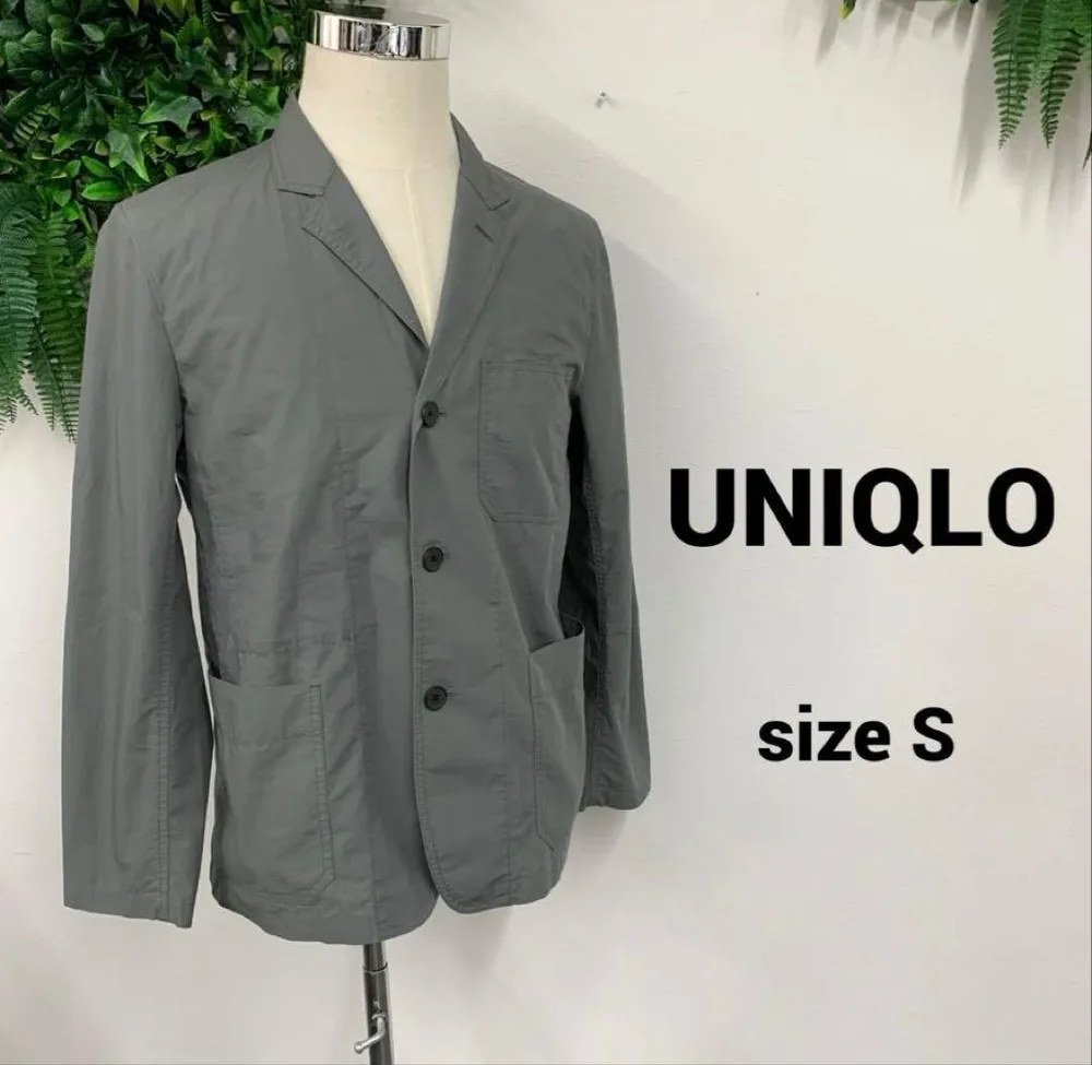 UNIQLO ジャケット 薄手 S オリーブ/カーキ系 メンズ
