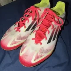adidas F50 サッカースパイク ホワイト ピンク イエロー