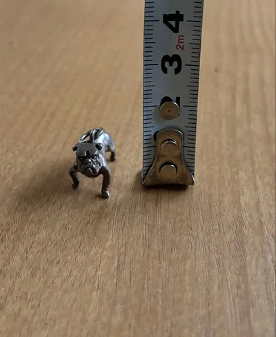 ブルドッグ モチーフ ペンダントトップ シルバー
