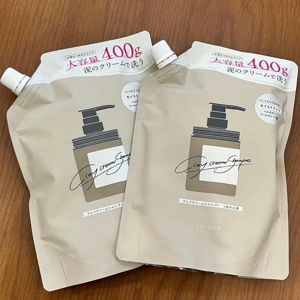 cocone クレイクリームシャンプー 詰替 400g 2個セット モイスト新品