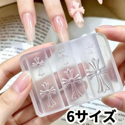 シリコンモールド ネイルパーツ クロスモールド3Dパーツ クロムパーツ 十字架