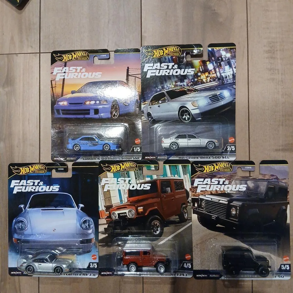 Hot Wheels Fast & Furious 5台セット