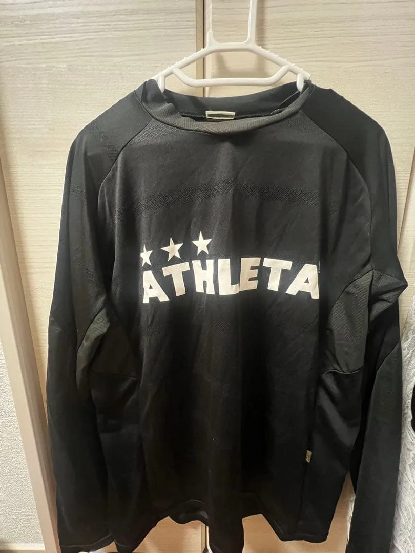 ATHLETA アスレタ 長袖シャツ ブラック Mサイズ