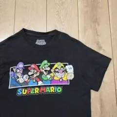 US古着Tシャツ スーパーマリオ SUPER MARIO ブラック 黒 S