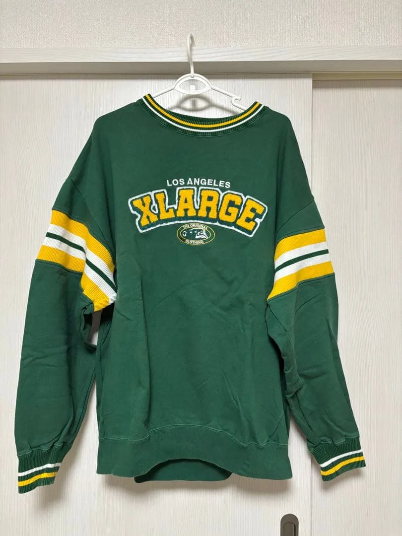 【本日限定値下げ!】XLARGE エクストララージ スウェット グリーン XL