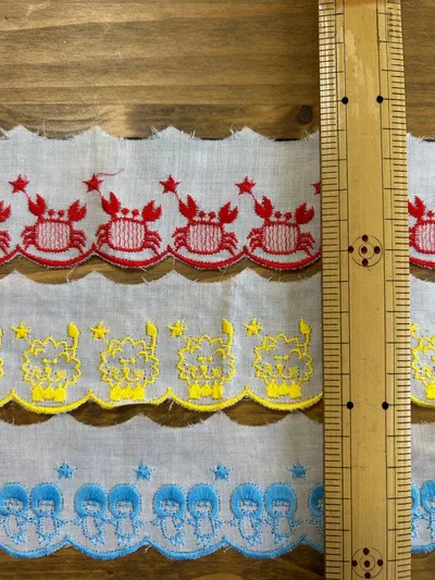 刺繍 レースリボン 3種セット