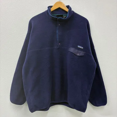 Patagonia 90's フリース スナップT カナダ製 ネイビー
