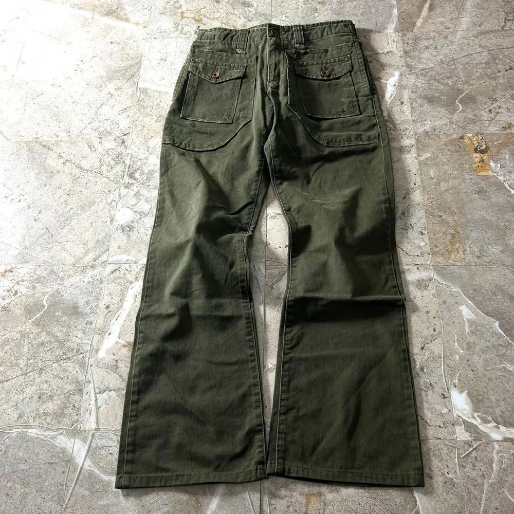 Archive military gimmick flare pants 亜熱帯