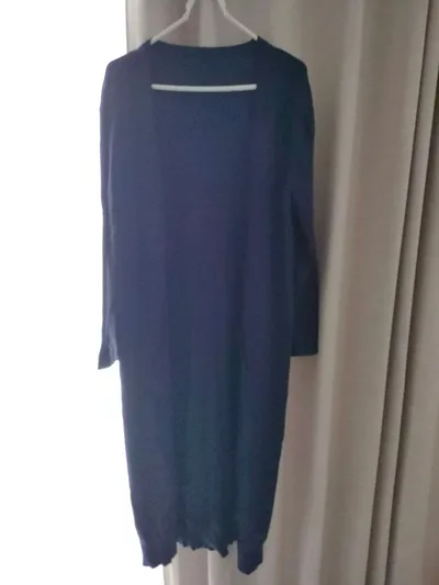 ロングカーディガン 紺色