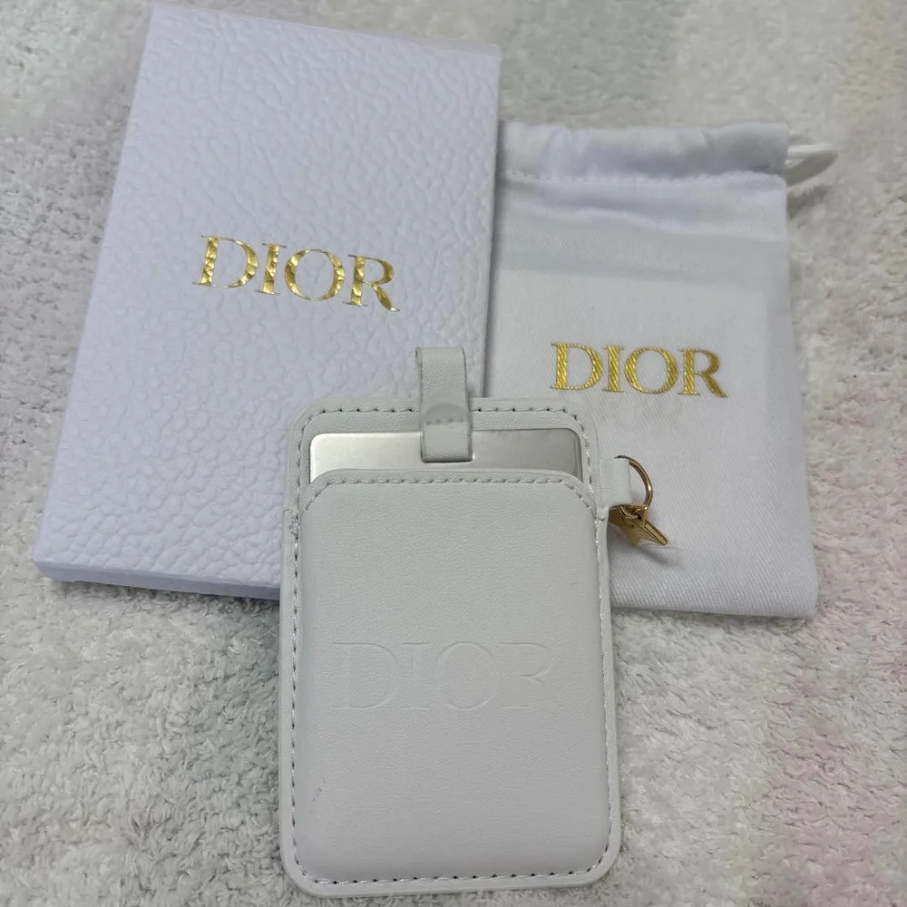 DIOR カードホルダー ホワイト スマホアクセサリー