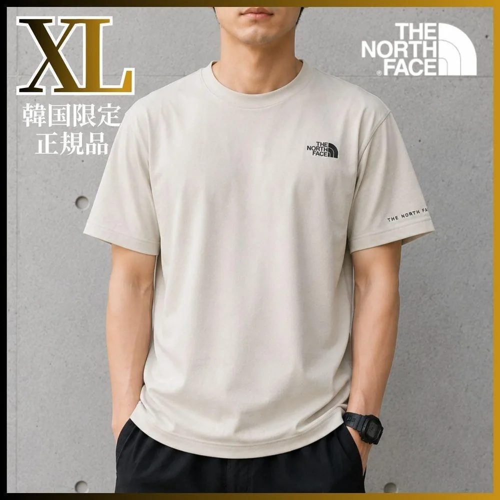 SALE 限定1 韓国限定 ノースフェイス ロゴ ルーズフィット 半袖 XL