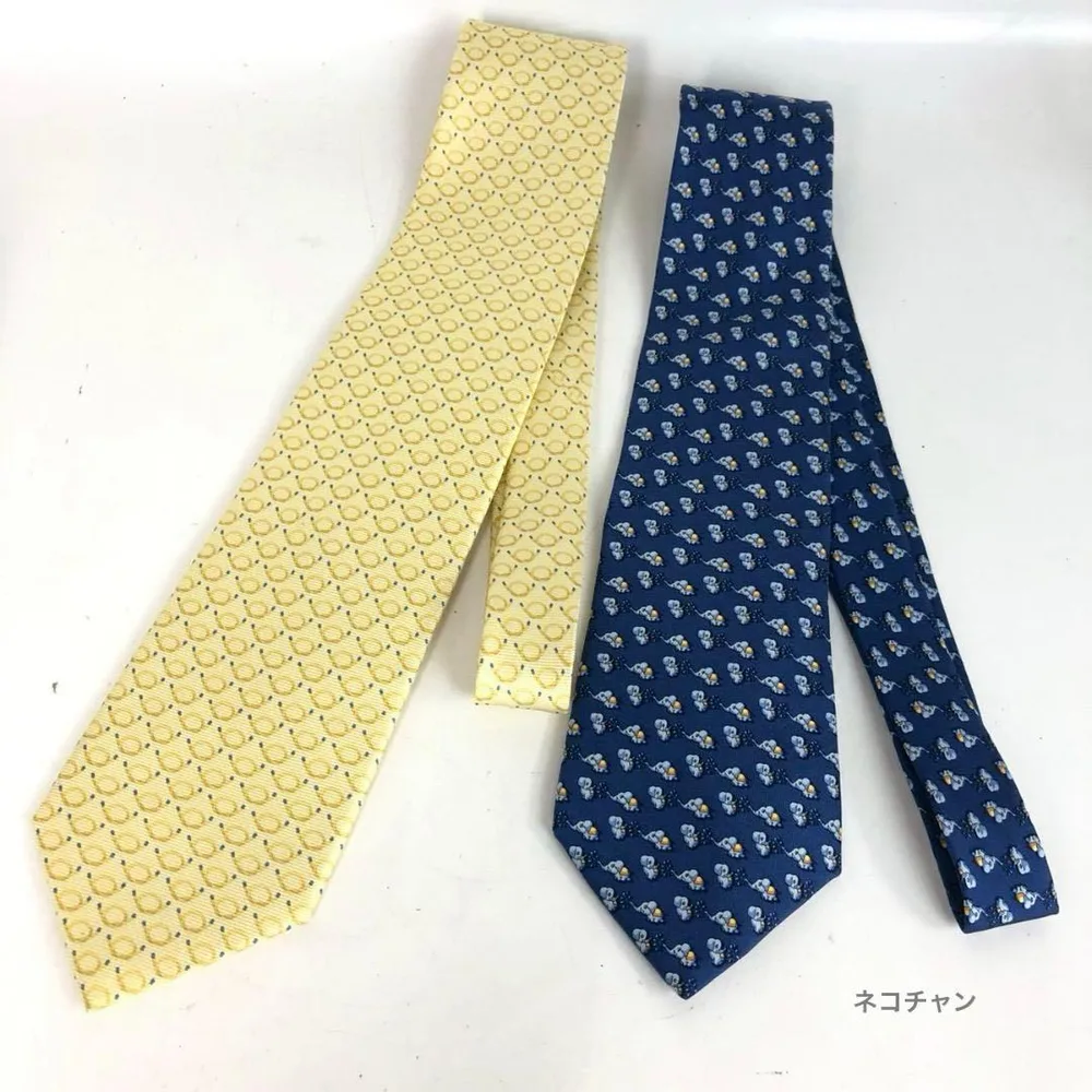 BVLGARI Ferragamo ブルガリ フェラガモ ネクタイ 2本セット