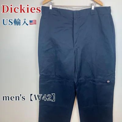 ●C184【US輸入】ディッキーズ ワークパンツ ネイビー系 メンズ【W42】